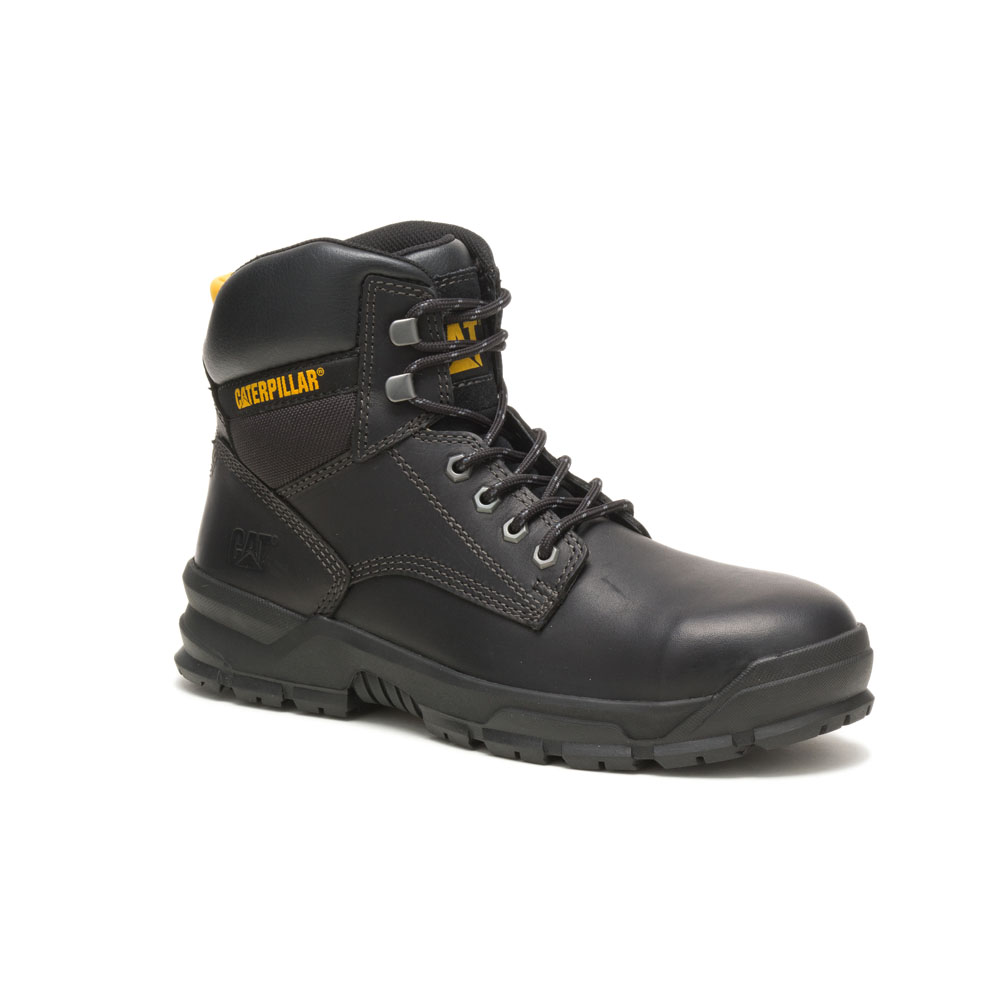 Caterpillar Mobilize Alloy Toe Philippines - Mens Ankle Boots - Black 60397GMVK